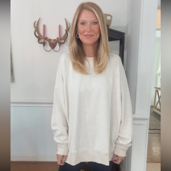 Aerie Big Chill Sweatshirt with Bow Detail - Picture 2 of 2